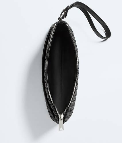 Men's Intrecciato Piccolo Prism Pouch in Black Bottega Veneta United Arab Emirates EN - Image 2