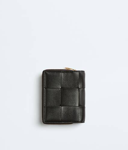 Portefeuille zipp&eacute; Bi-Fold Cassette petit format pour Femme en Black Bottega Veneta Canada FR - Image 3