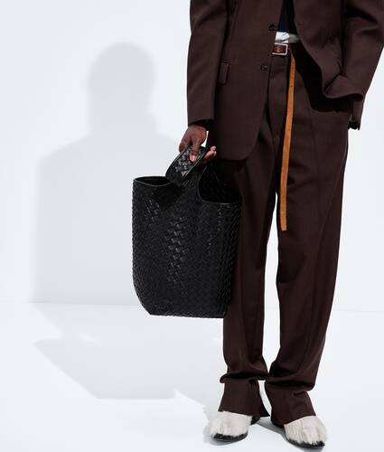 Ele's Bolsa Bucket Triangolo em Black Bottega Veneta Brasil PT - Image 7