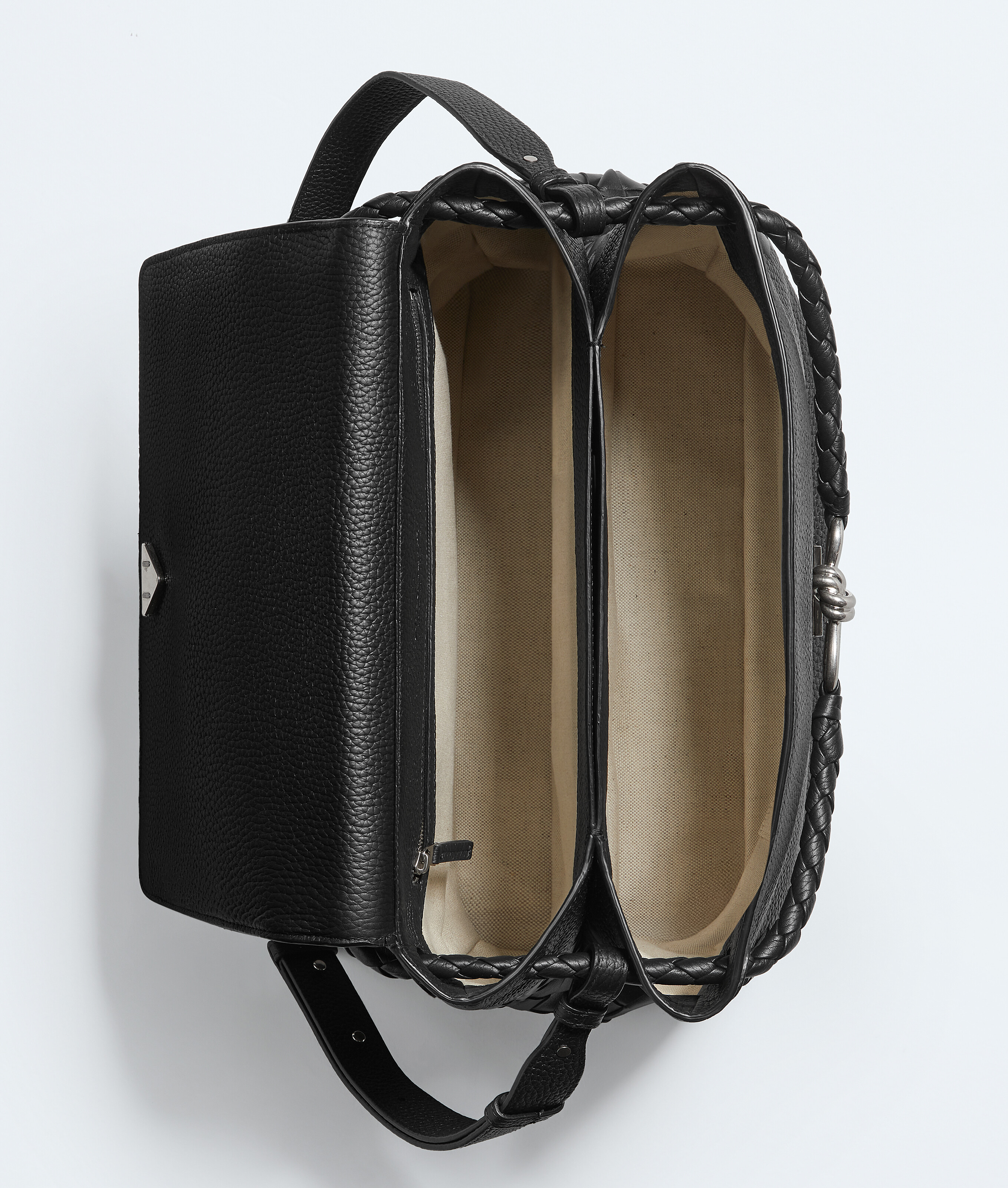 Men's  Andiamo Messenger in Black Bottega Veneta Thailand EN - Image 3