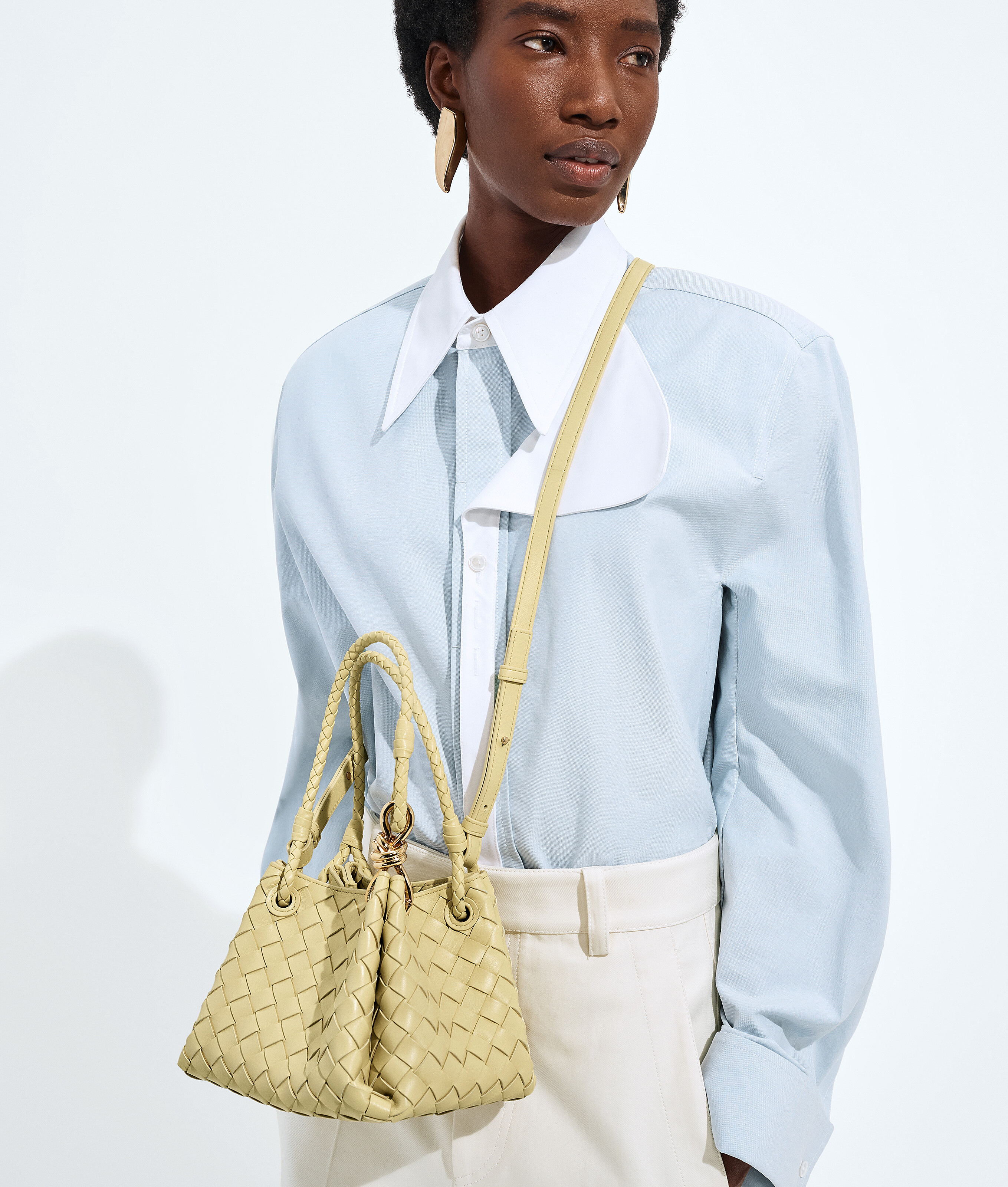 Women's Small Parachute in Butter yellow Bottega Veneta Latvia EN - Image 2