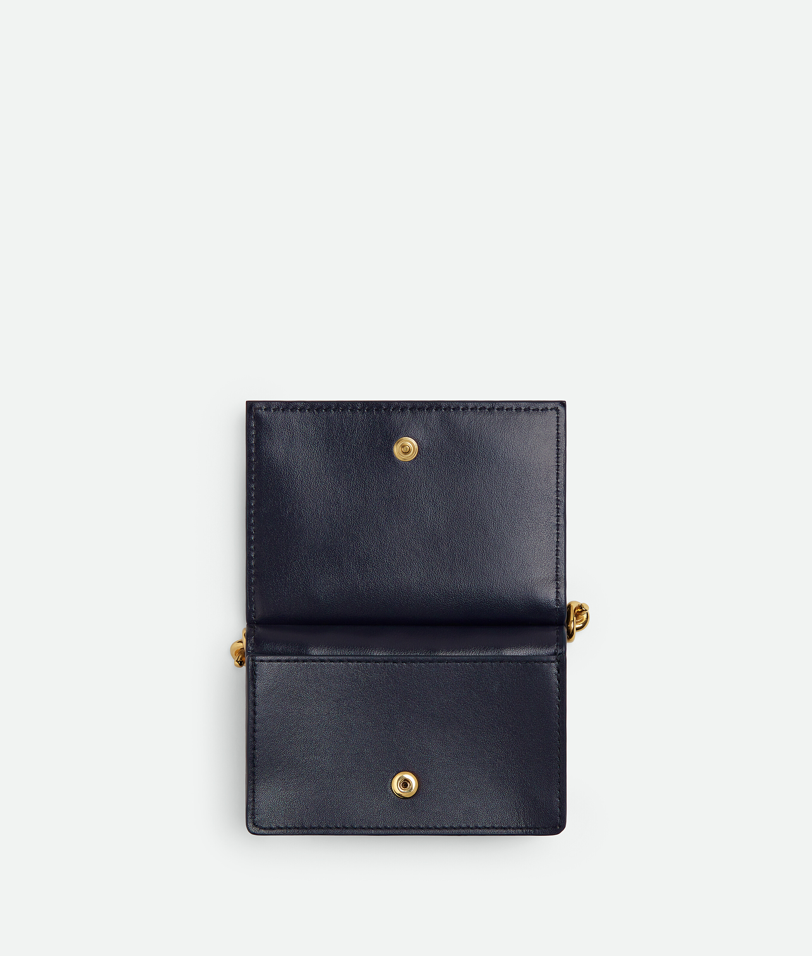 Bottega Veneta Solstice Business Card Case In Black