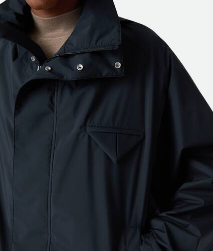 Verstaubarer Blouson mit Kapuze aus Nylon