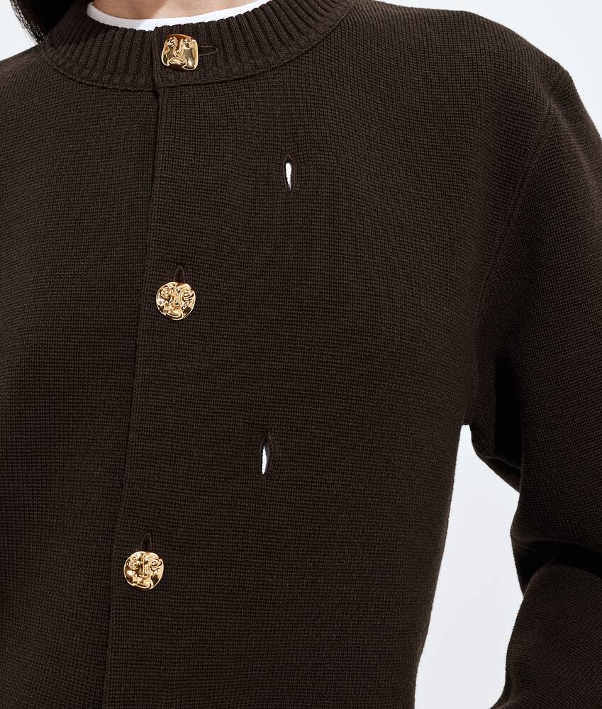 Display a large version of the product image 4 - Wool and Cotton Cardigan