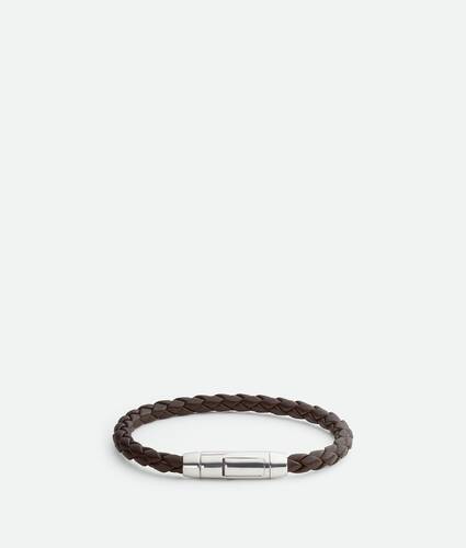 Bracciale Braid in pelle da Uomo in Fondant Bottega Veneta Italia IT - Image 1