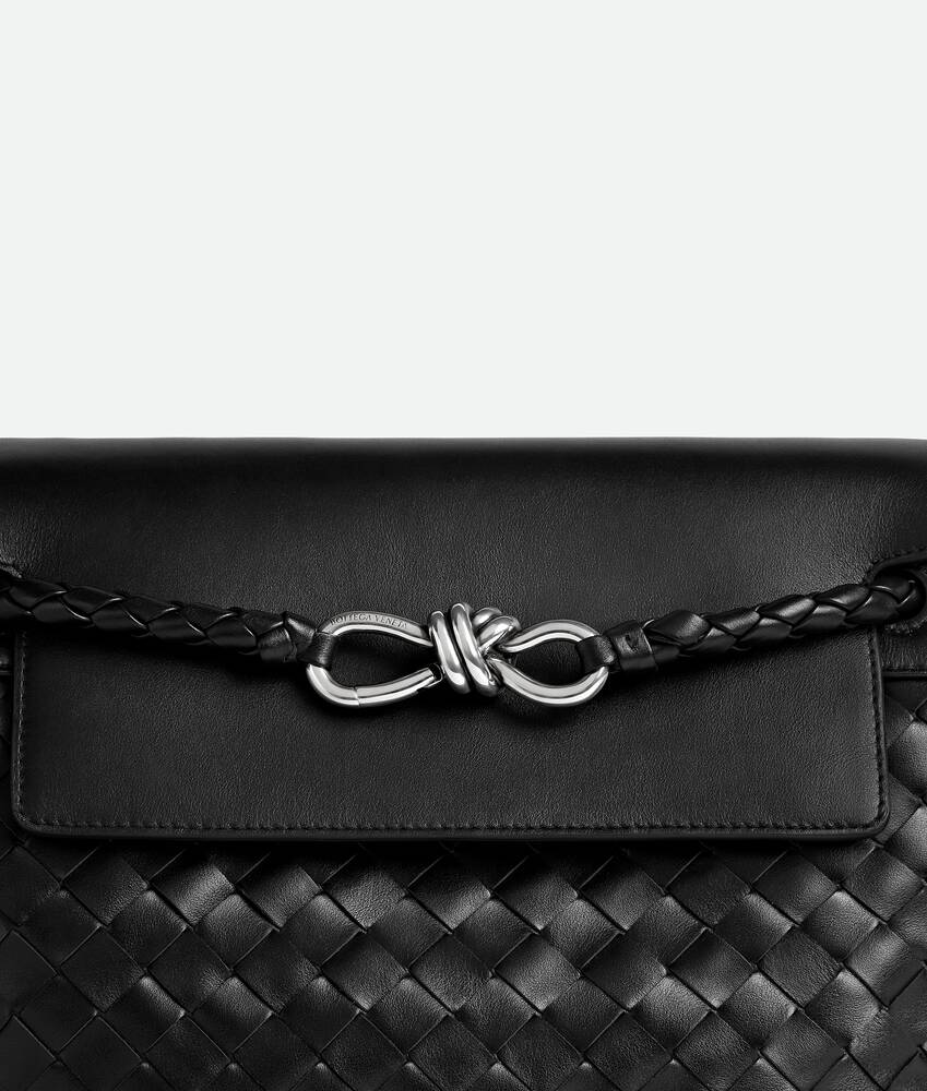 Men's Small Andiamo Messenger in Black Bottega Veneta Greece EN - Image 6