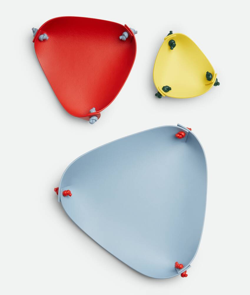 Small Leather Tray  in Sherbert/raintree Bottega Veneta Singapore EN - Image 2