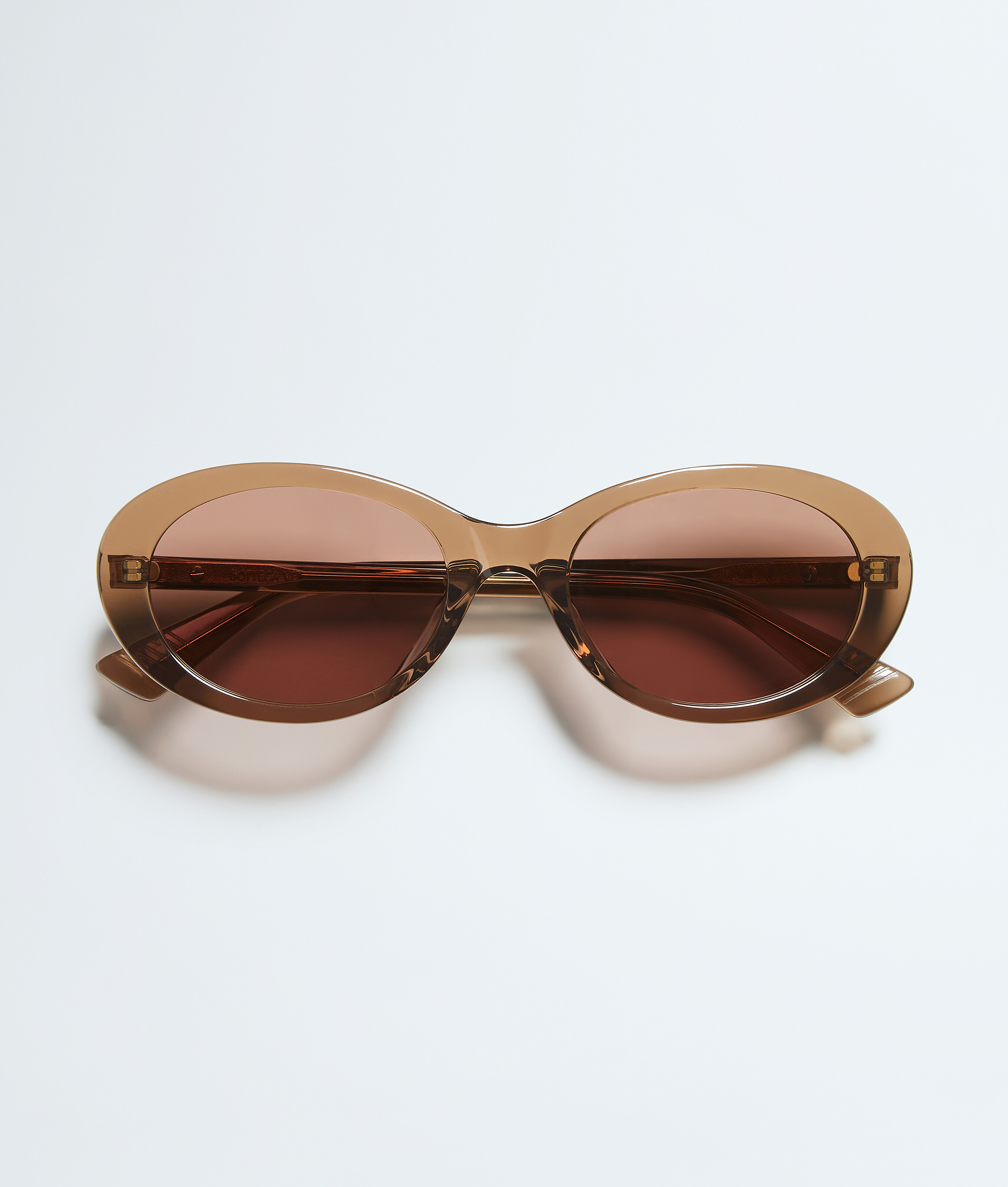 Classic Oval Sunglasses in Brown/brown Bottega Veneta Luxembourg EN - Image 1