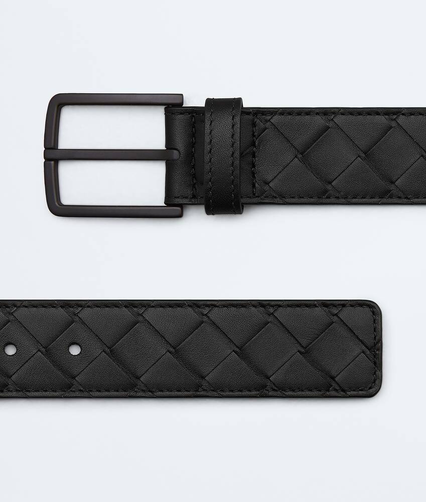 Ele's Cinto Intrecciato em Nero Bottega Veneta Brasil PT - Image 3