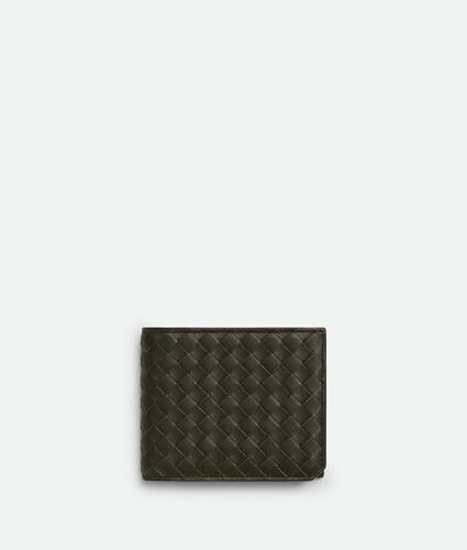 Men's Intrecciato Piccolo Bi-Fold Wallet in Kaki Bottega Veneta Japan EN - Image 1