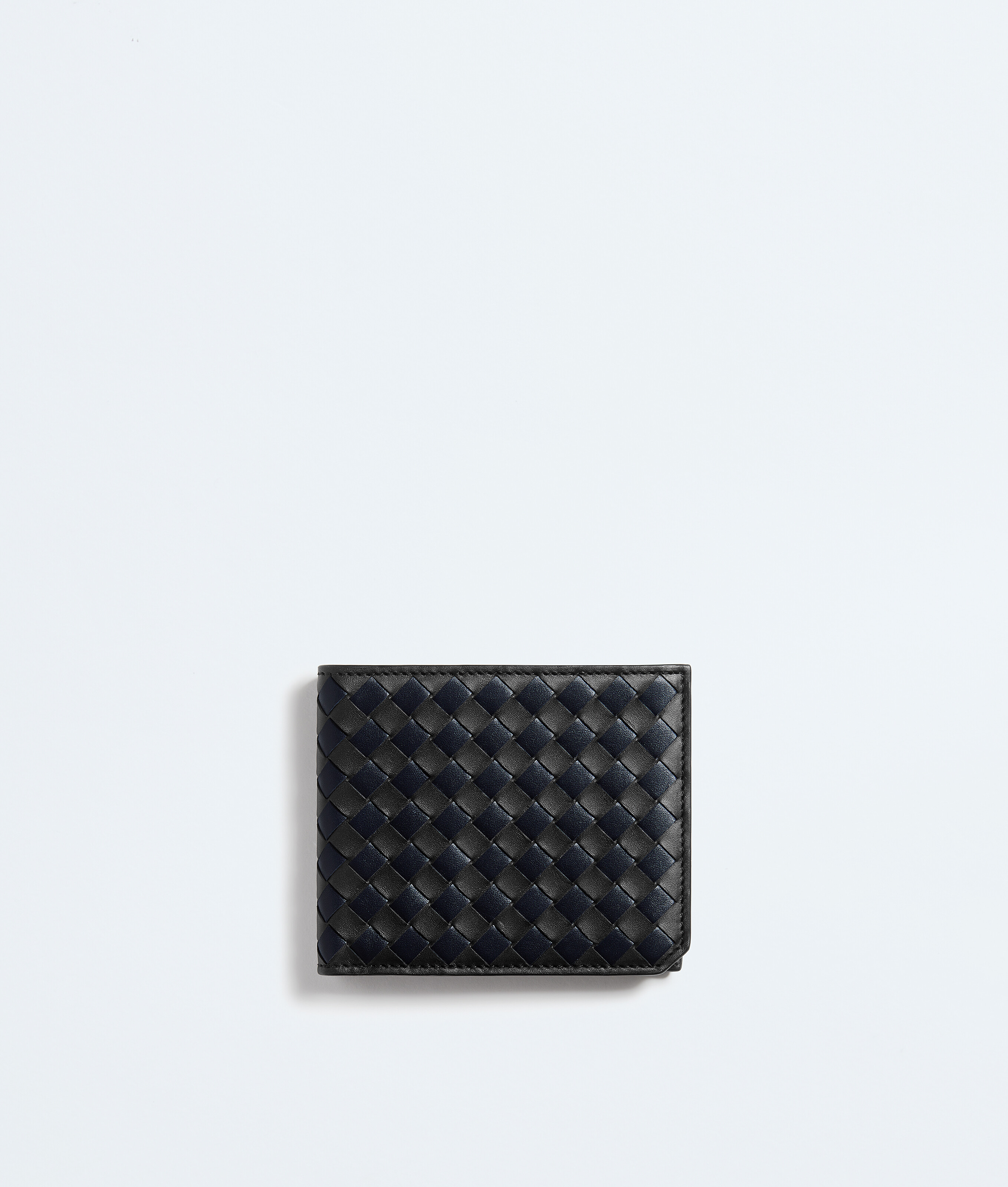 小物 Bottega Veneta Intrecciato Wallet Men's Intrecciato Bi-Fold Wallet With Coin Purse in Black / Grass