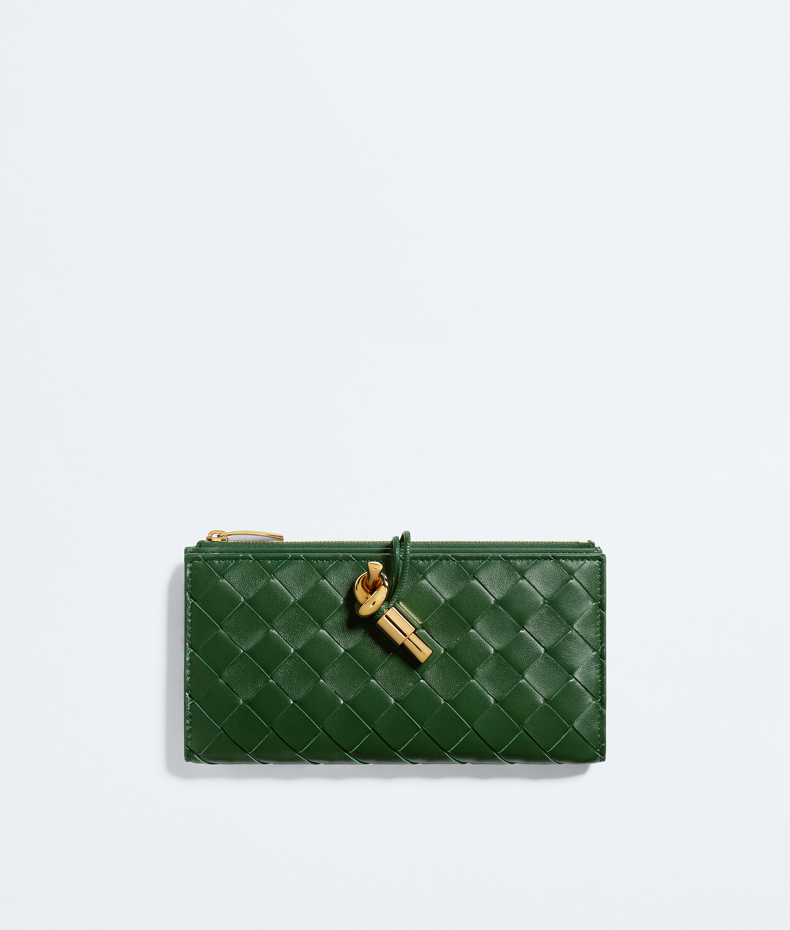 Bottega Veneta Green Andiamo Long Wallet - Woman - U
