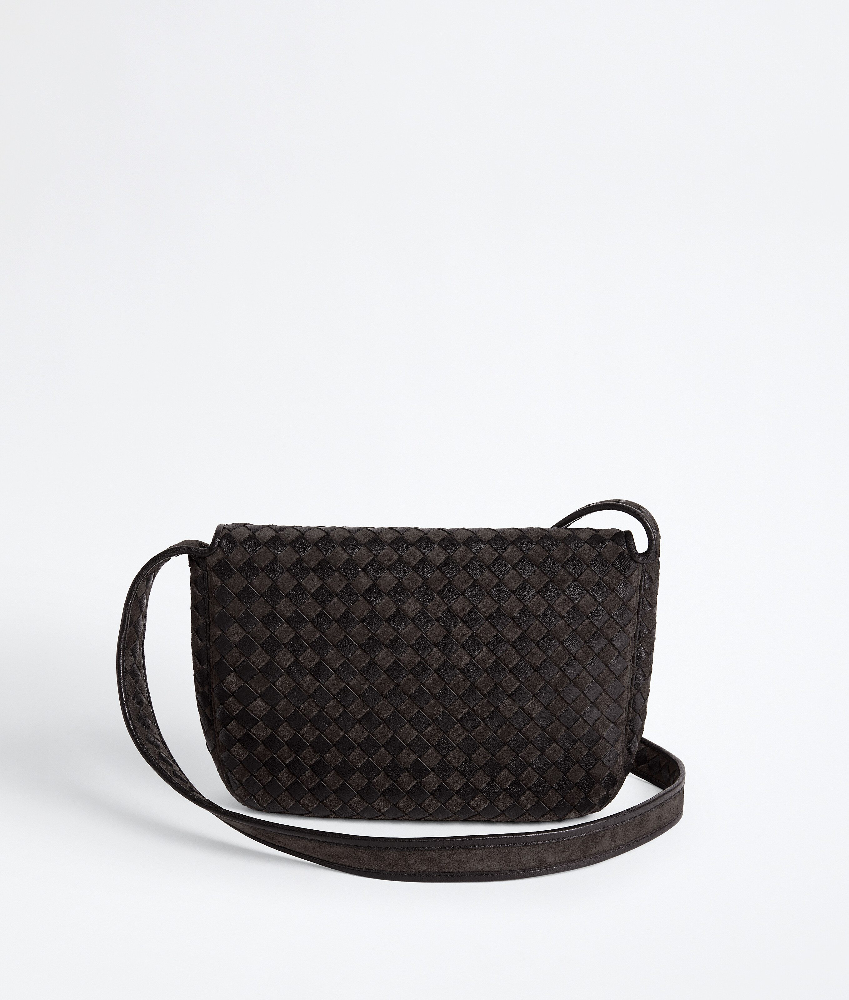 Men's Veneto Messenger  in Espresso Bottega Veneta France EN - Image 5