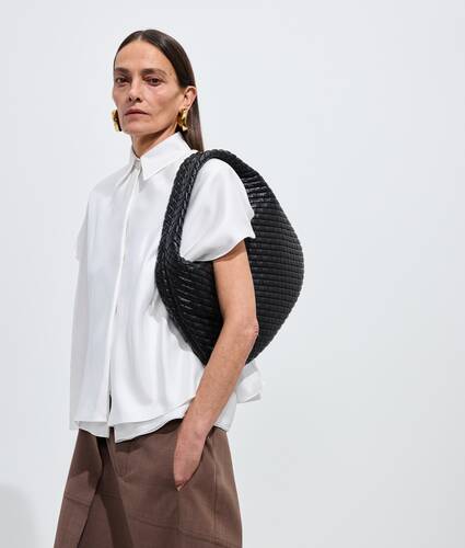 Camicia in twill di seta da Donna in White Bottega Veneta Italia IT - Image 1