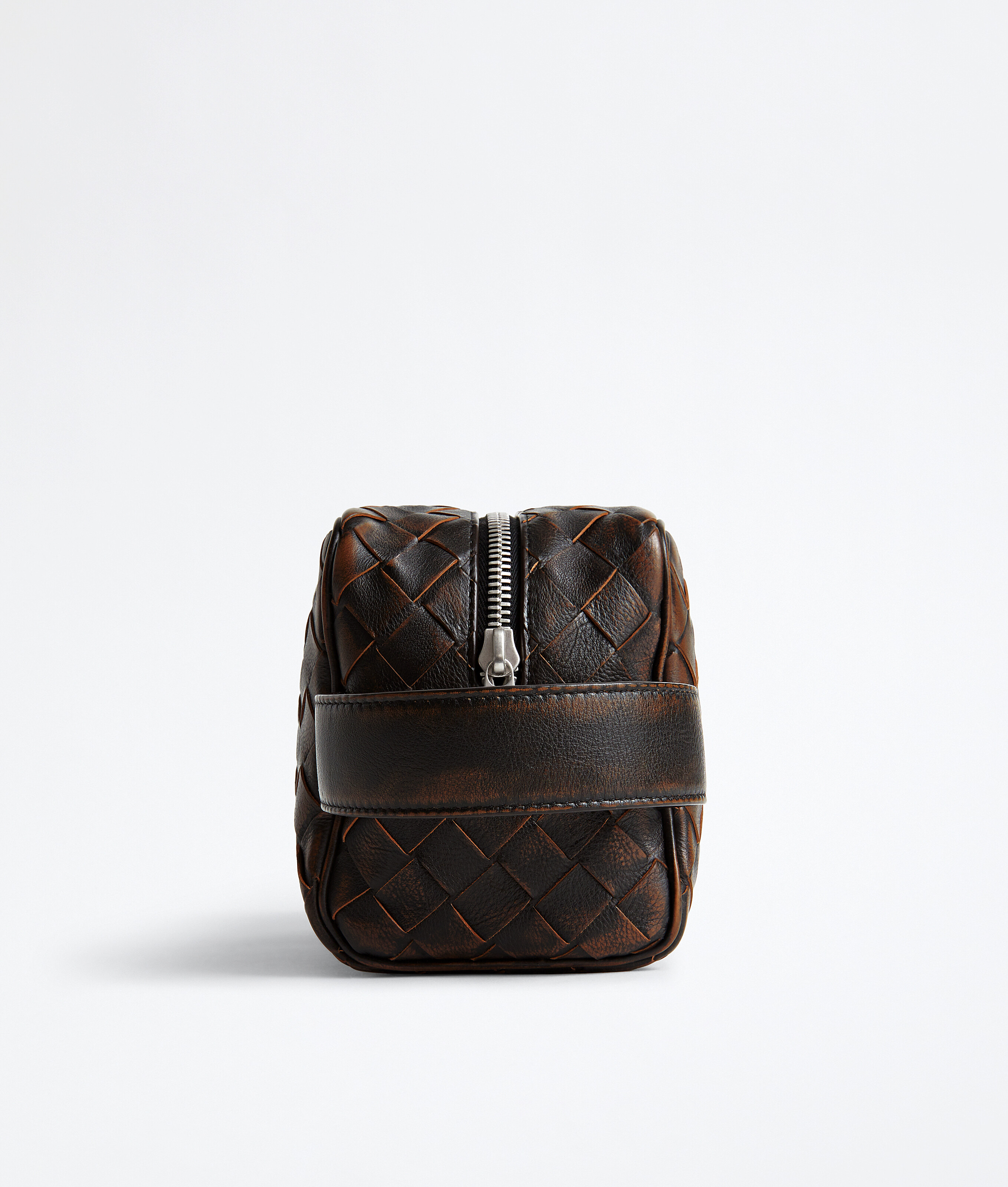 Men's Intrecciato Travel Pouch in Black/brown Bottega Veneta Luxembourg EN - Image 3