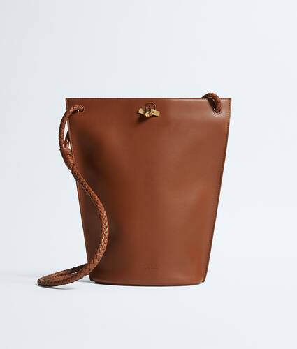 Women's Medium Bacio Bucket in Tannin Bottega Veneta United States EN - Image 1