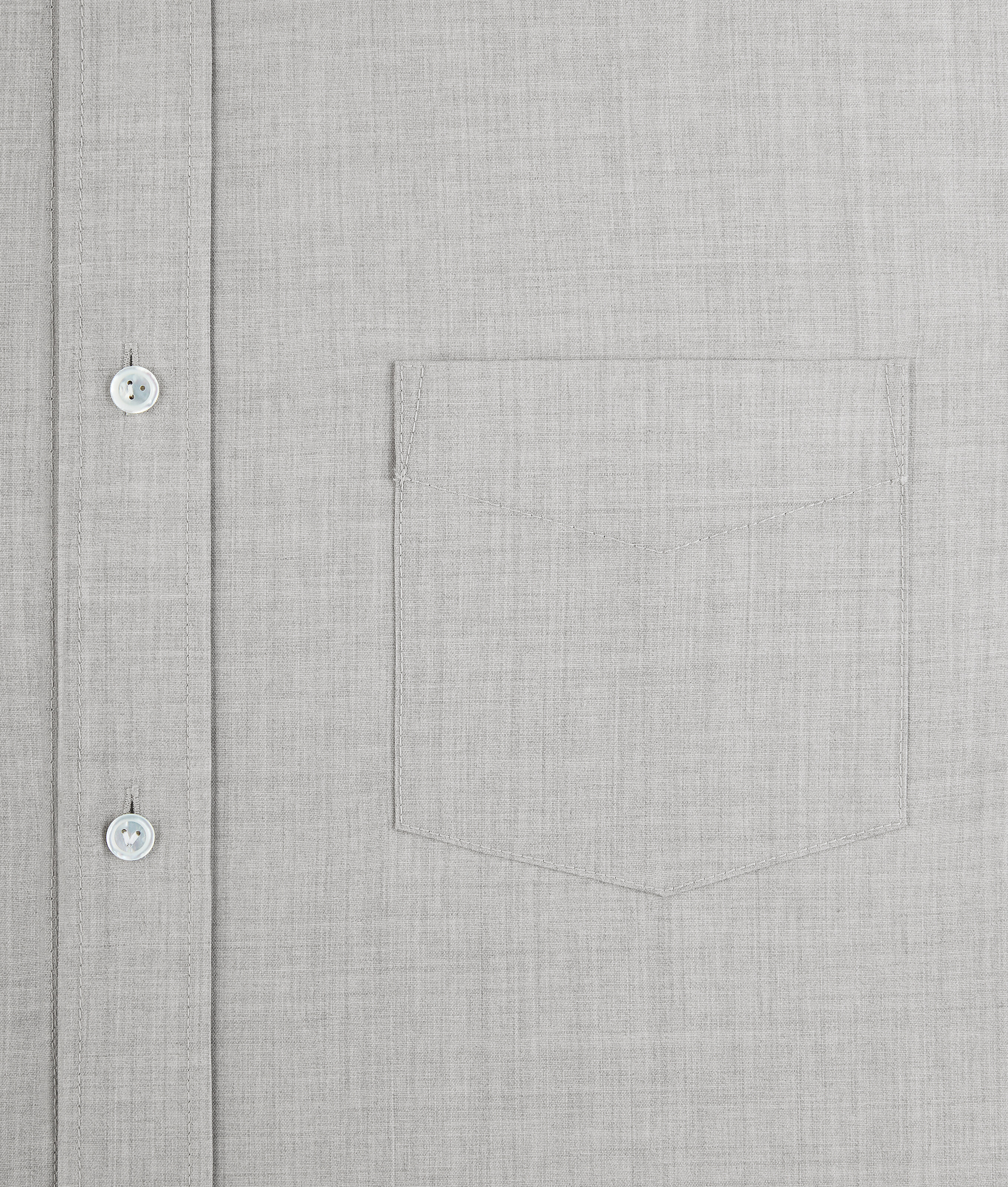 Men's Light Wool Toile Hooded Shirt in Light gray melange Bottega Veneta Luxembourg EN - Image 5