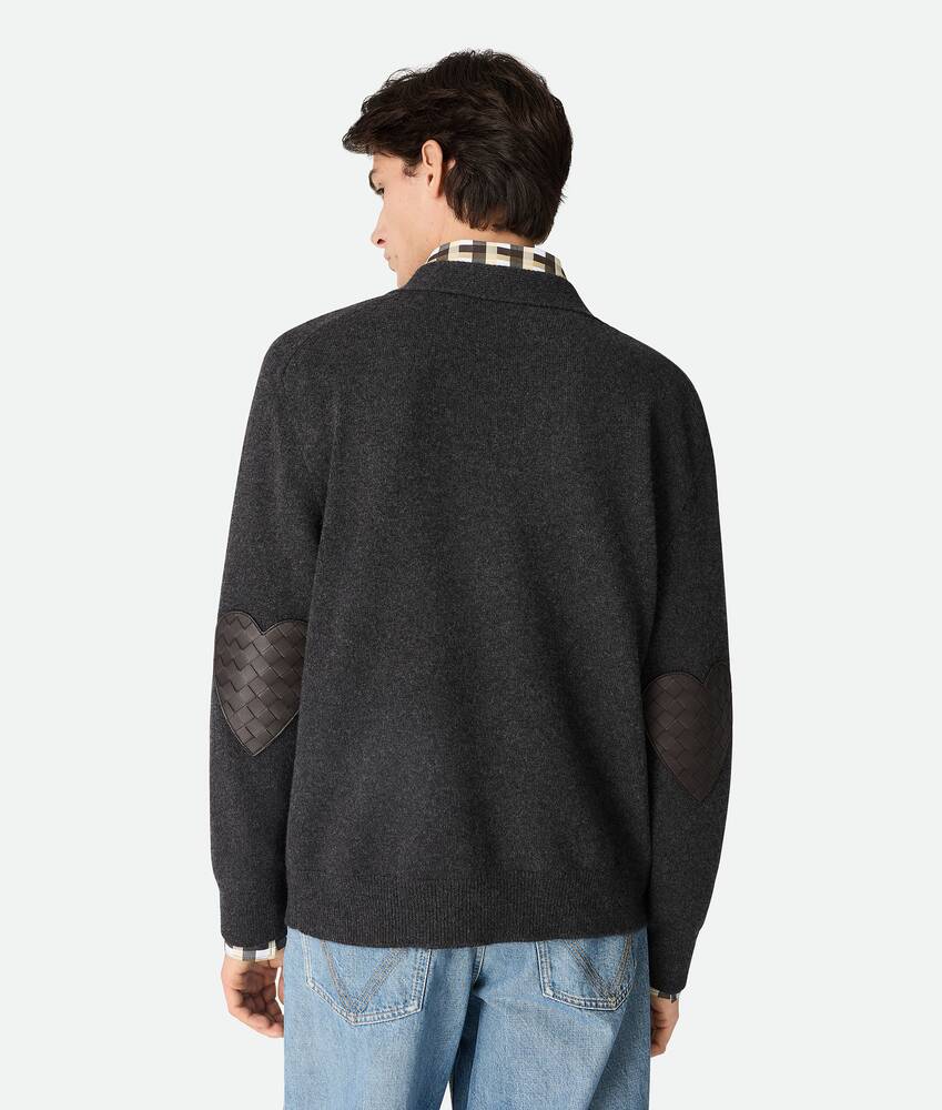 Men's Cashmere Cardigan in Anthracite Bottega Veneta Greece EN - Image 3