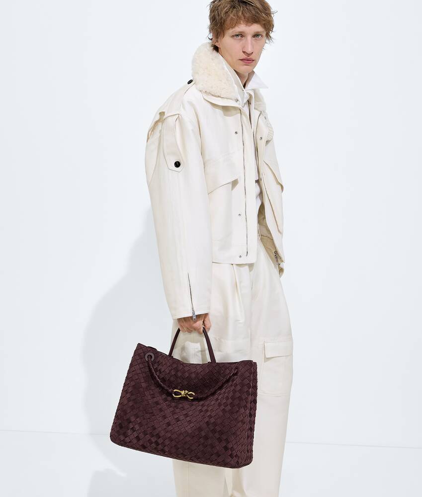 Women's Large Andiamo in Deep mahogany Bottega Veneta Japan EN - Image 8