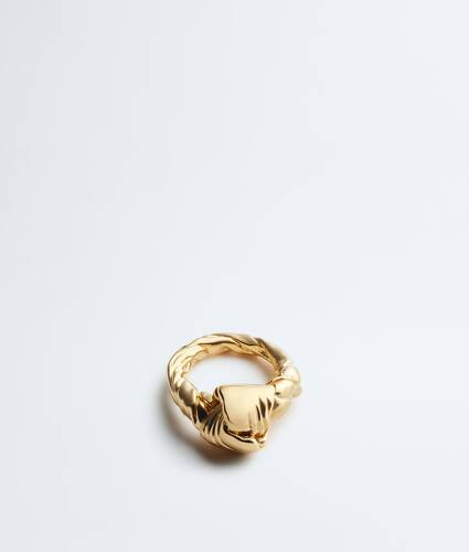 Women's Knot Ring in Yellow gold Bottega Veneta Bulgaria EN - Image 1