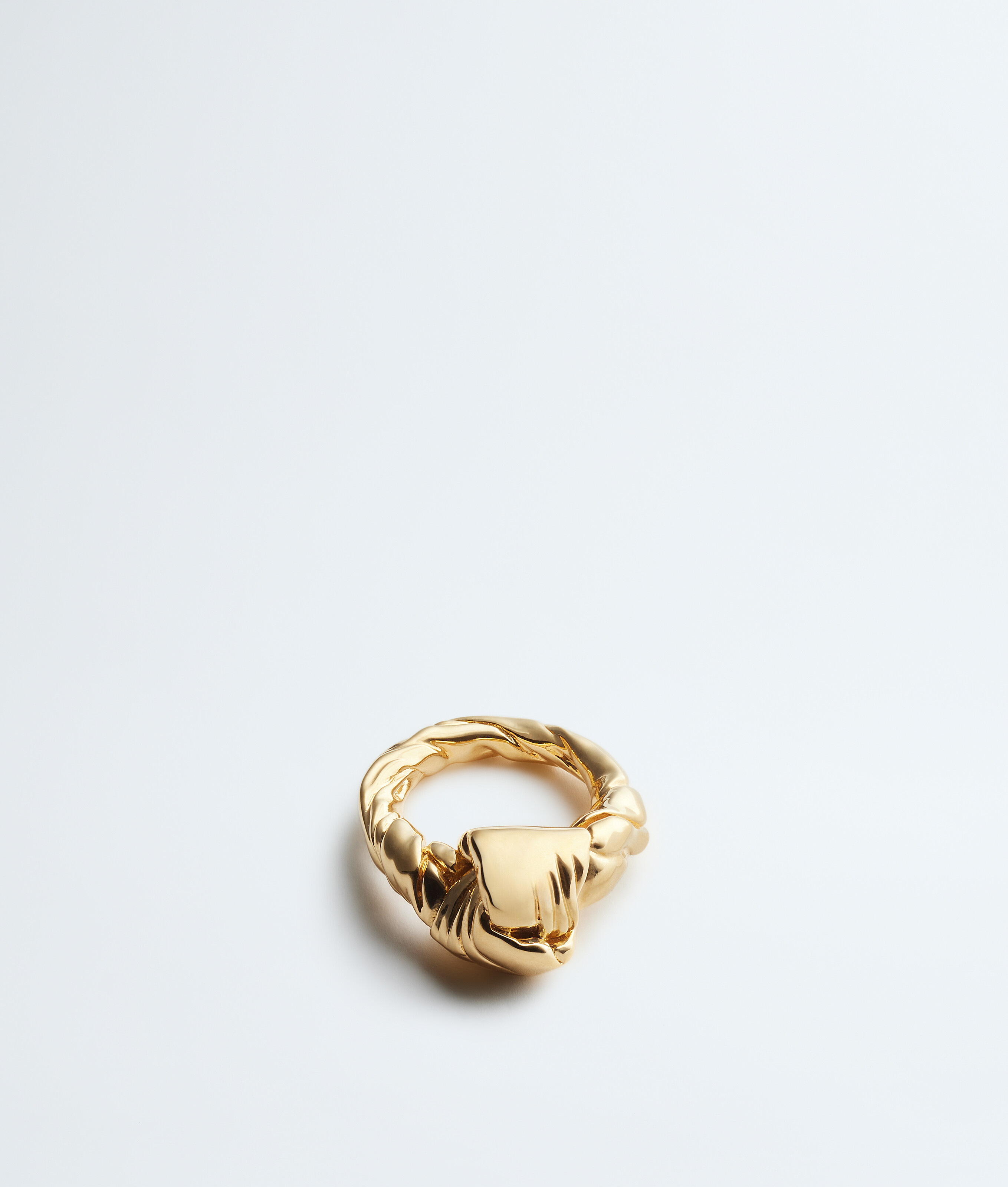 Bottega Veneta Yellow Knot Ring - Woman - O-½
