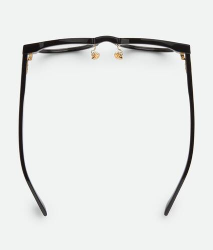 Runde Dizzy Brille in Black/transparent Bottega Veneta &Ouml;sterreich DE - Image 4