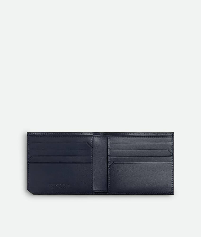 Portefeuille Bi-Fold Intrecciato Piccolo pour Homme en Abyss/white Bottega Veneta Suisse FR - Image 2