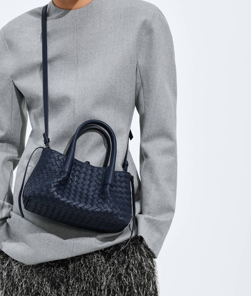 Women's Small Pinacoteca in Petroleum/glacial Bottega Veneta Italy EN - Image 2