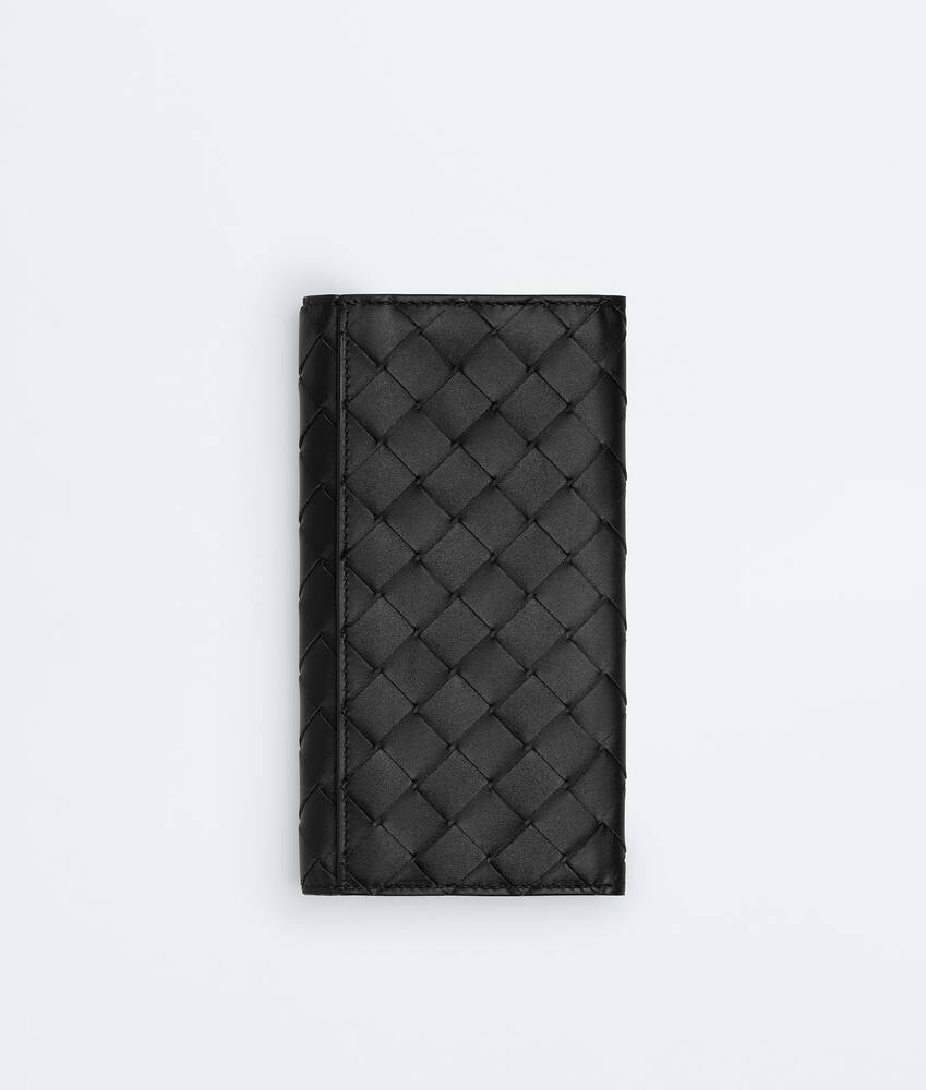 Men's Intrecciato Long Wallet in Black Bottega Veneta Netherlands EN - Image 3