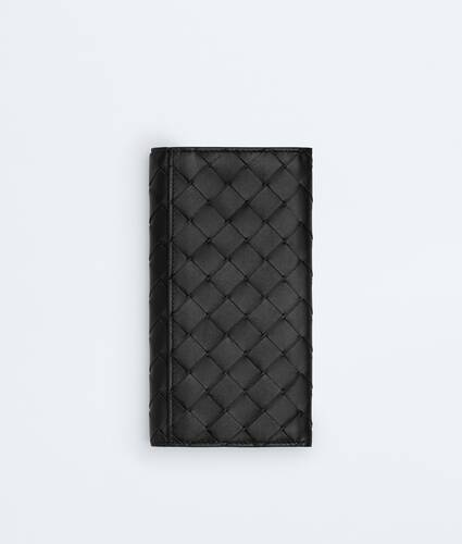 Men's Intrecciato Long Wallet in Black Bottega Veneta Portugal EN - Image 3