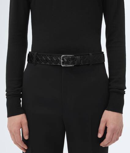 Cintur&oacute;n Intrecciato para Hombre en Black Bottega Veneta M&eacute;xico ES - Image 2