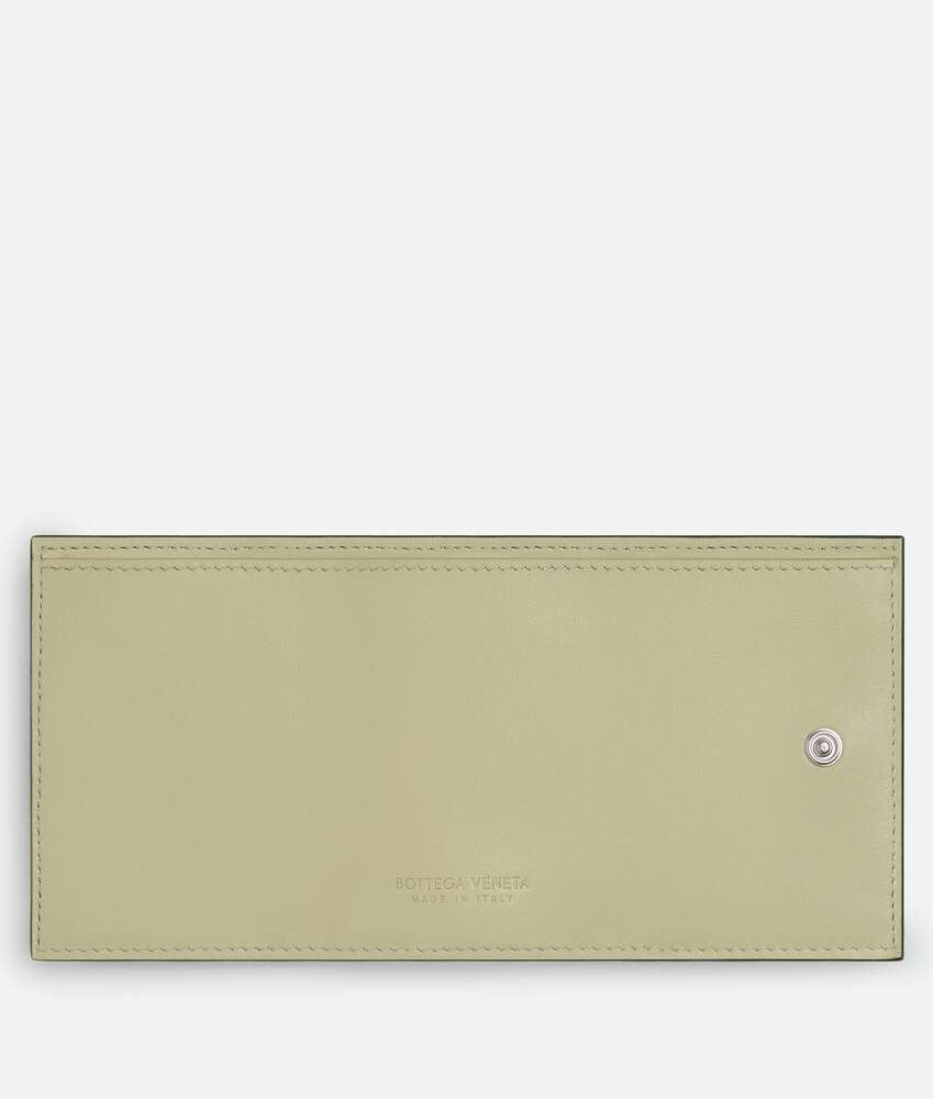 Men's Intrecciato Tiny Tri-Fold Wallet in Dark green / Travertine Bottega Veneta Australia EN - Image 4