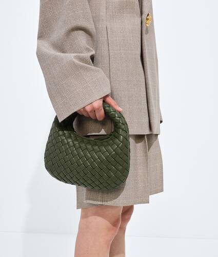 Women's Baby Veneta in Green tweed Bottega Veneta Singapore EN - Image 2