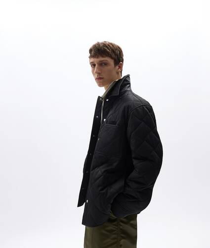 Sobrecamisa acolchada de algod&oacute;n y nailon para Hombre en Double black Bottega Veneta Estados Unidos ES - Image 2