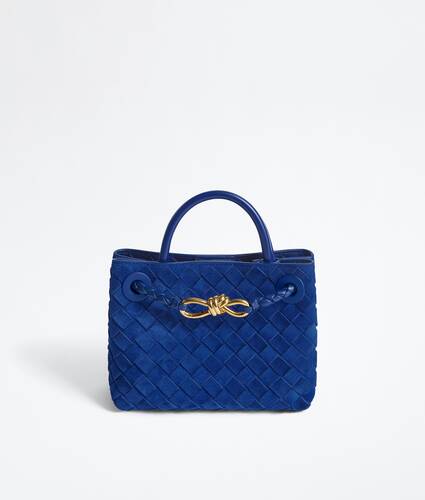 Women's Mini Andiamo in Blue royal Bottega Veneta Singapore EN - Image 1