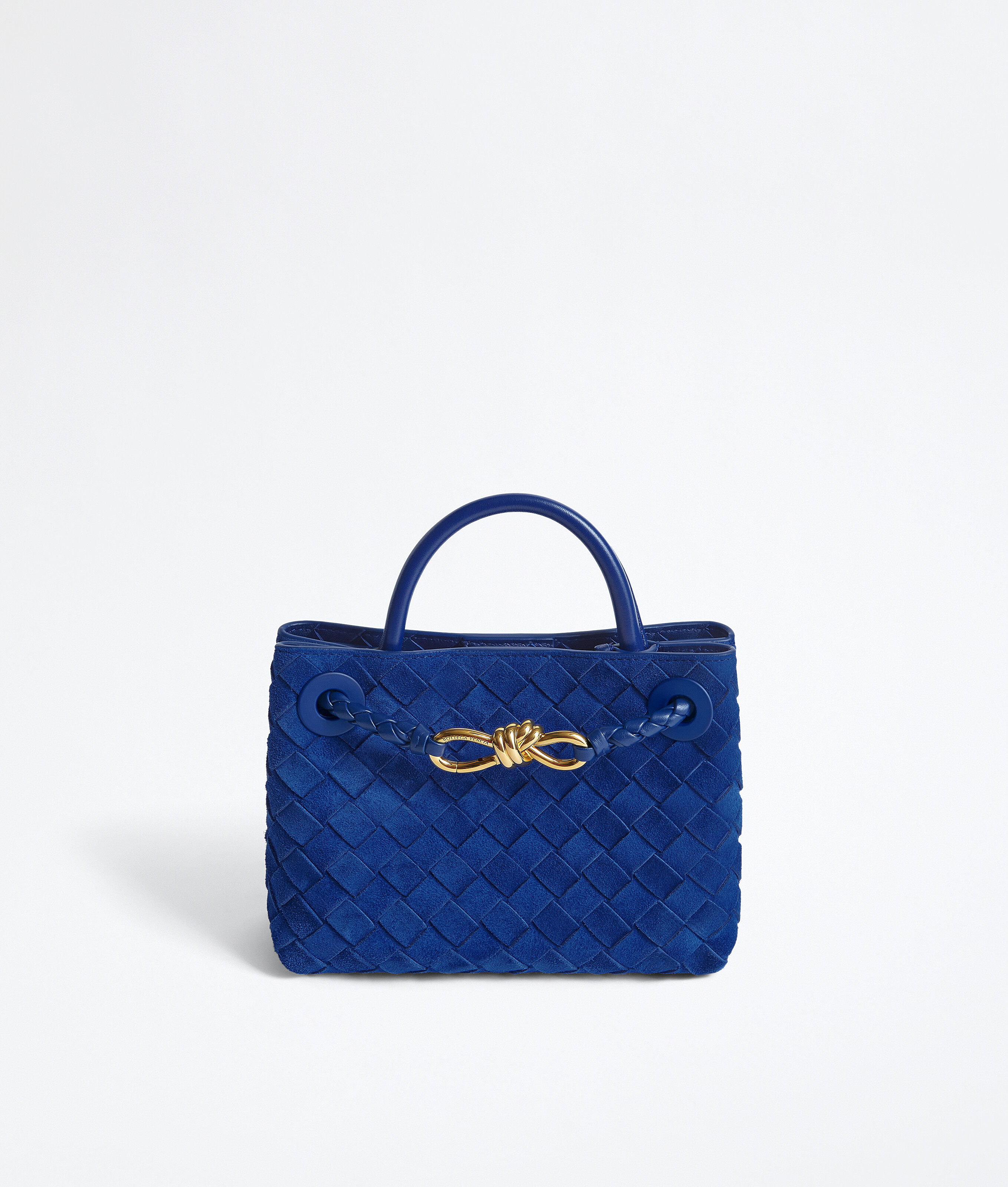 Women's Mini Andiamo in Blue royal Bottega Veneta United Arab Emirates EN - Image 1