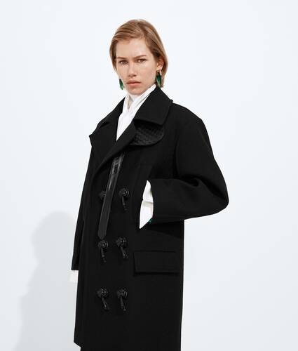 Wool and Mohair Gabardine Coat