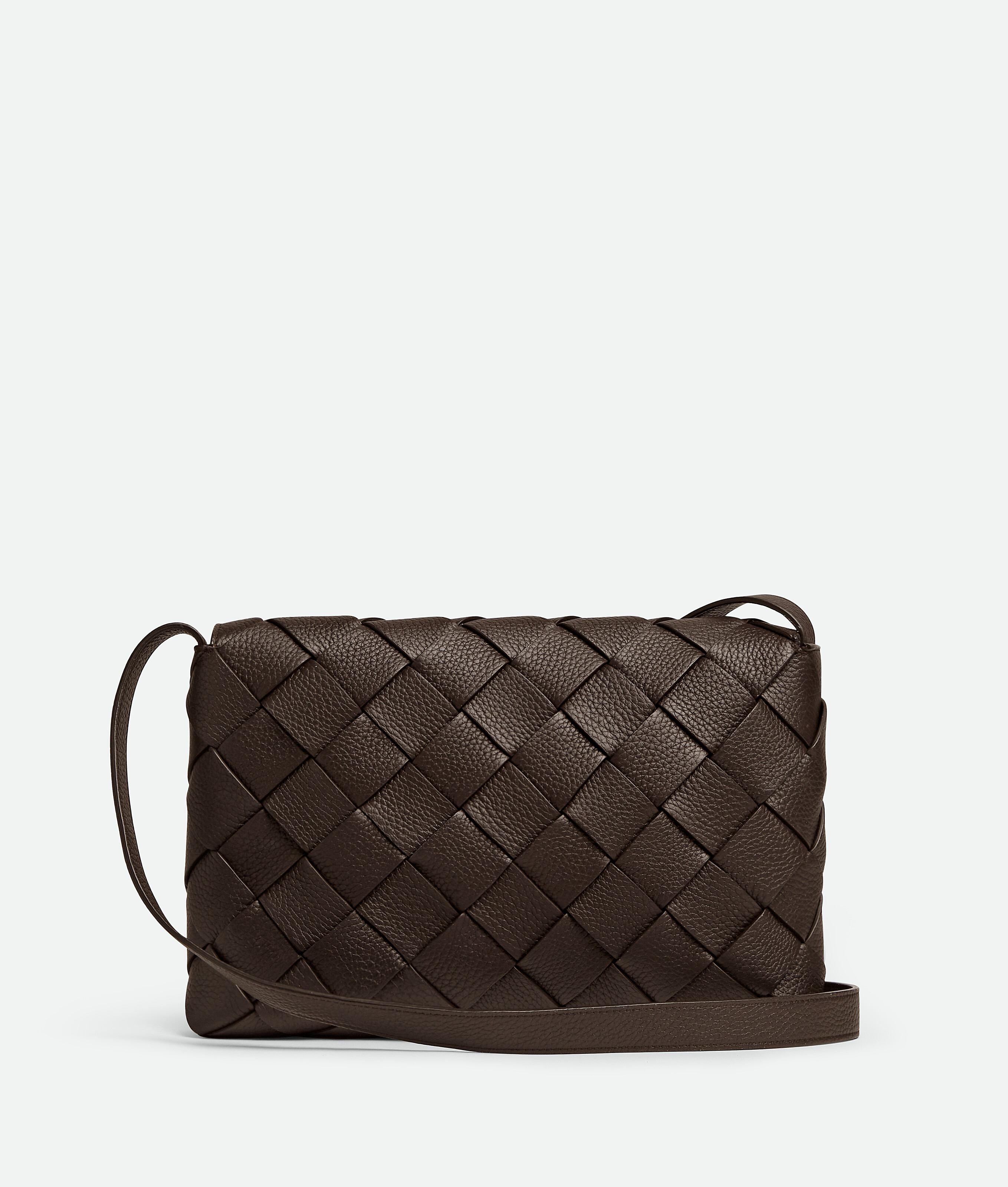 Bottega Veneta Men Intreccio Taurillon Bag In Brown