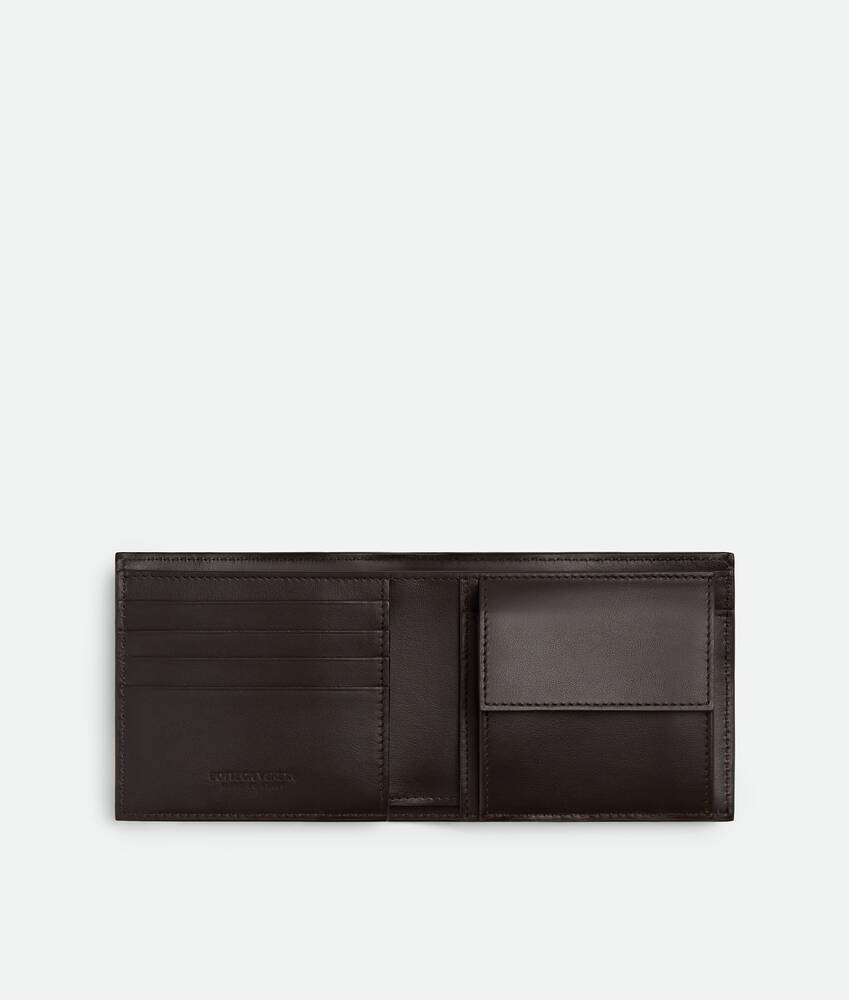 Men's Intrecciato Bi-Fold Wallet With Coin Purse in Fondant Bottega Veneta France EN - Image 2