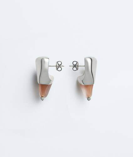 Women's Small Prisma Earrings in Pink Bottega Veneta Bulgaria EN - Image 1