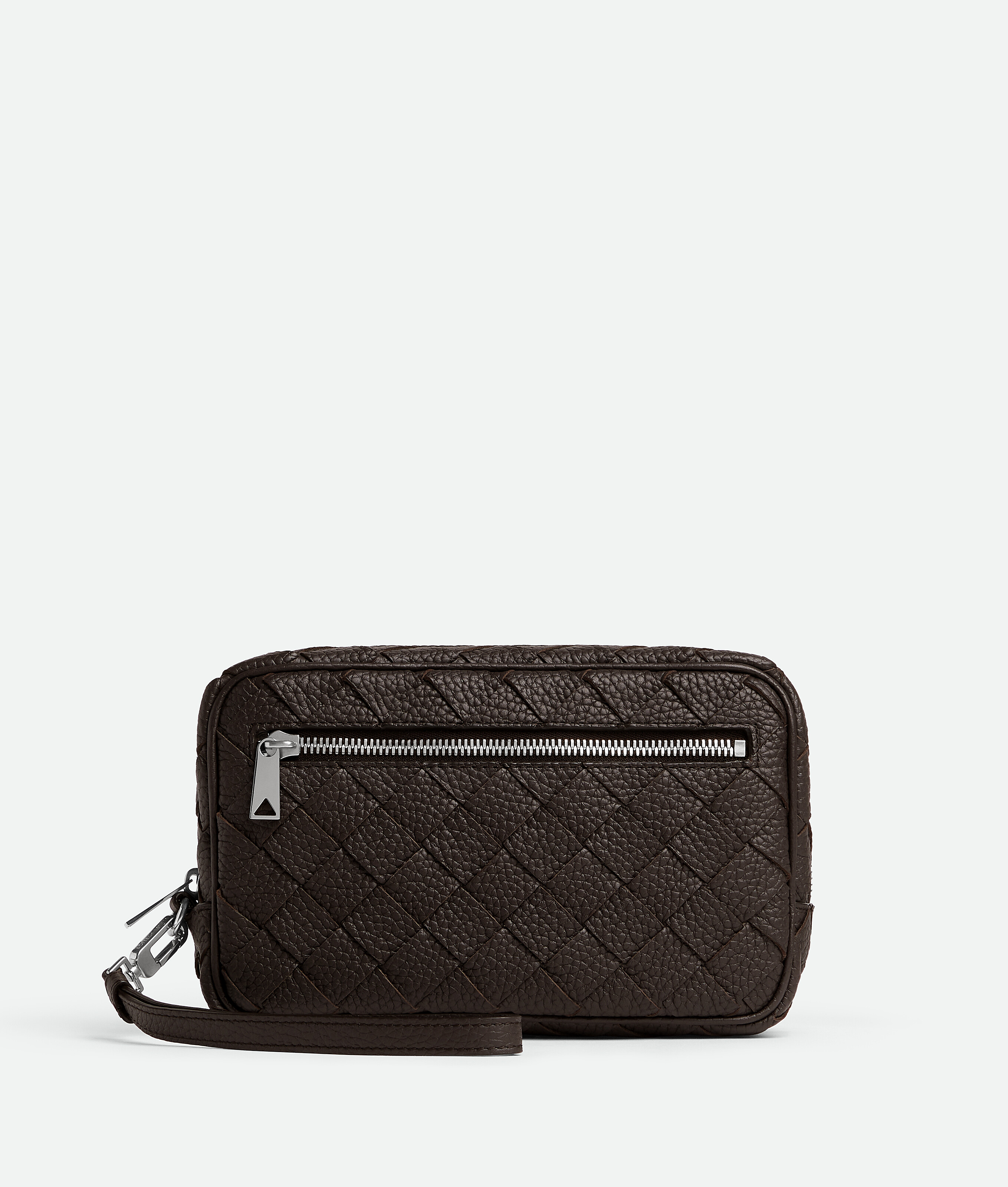 Bottega Veneta Intrecciato Small Pouch With Wristlet - Fondant - Man