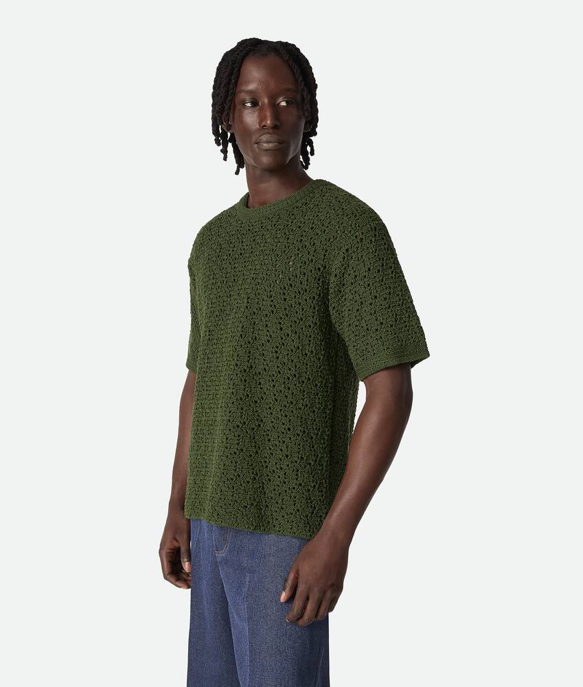 Tシャツ・カットソー Bottega Veneta Anthracite Grey Wool Ribbed Top BOTTEGA VENETA Ribbed wool T-shirt | NET-A-PORTER