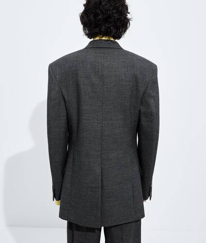 Men's Shetland Wool Toile Jacket in Ardoise melange Bottega Veneta Canada EN - Image 3
