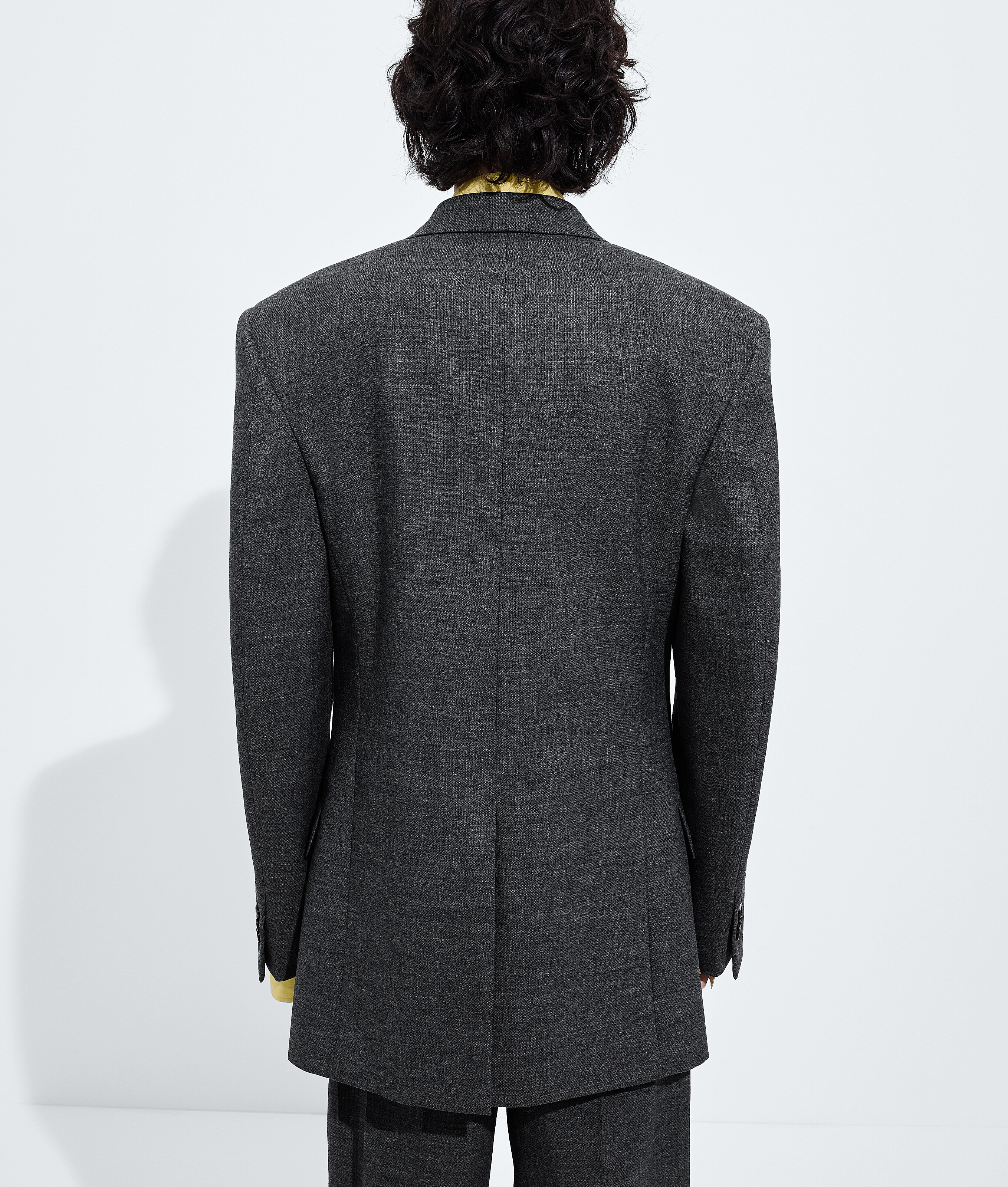 Men's Shetland Wool Toile Jacket in Ardoise melange Bottega Veneta Luxembourg EN - Image 3