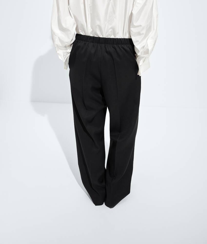 Women's Wool Grain De Poudre Pants in Double black Bottega Veneta Australia EN - Image 4
