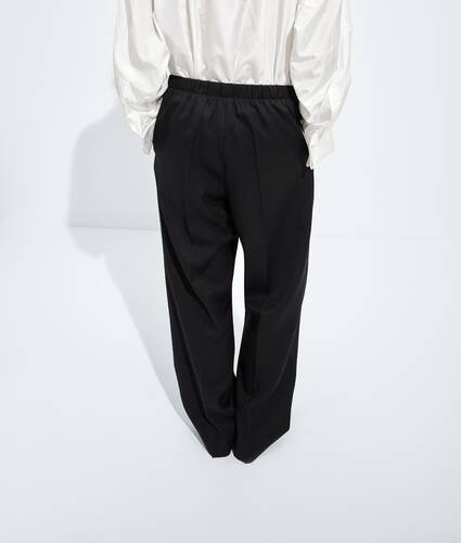 Women's Wool Grain De Poudre Pants in Double black Bottega Veneta Australia EN - Image 4