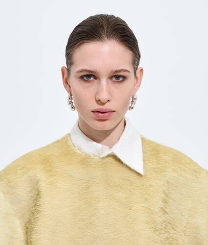 Women's Drop Chain Earrings in Silver Bottega Veneta Switzerland EN - Image 2