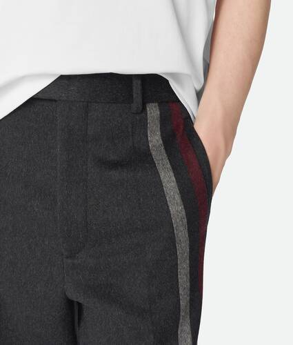 Hose aus Wolle und Kaschmir f&uuml;r Herren in Dark grey/black/lava Bottega Veneta Deutschland DE - Image 4