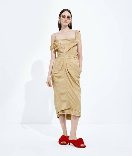 Washed Silk Taffeta Dress