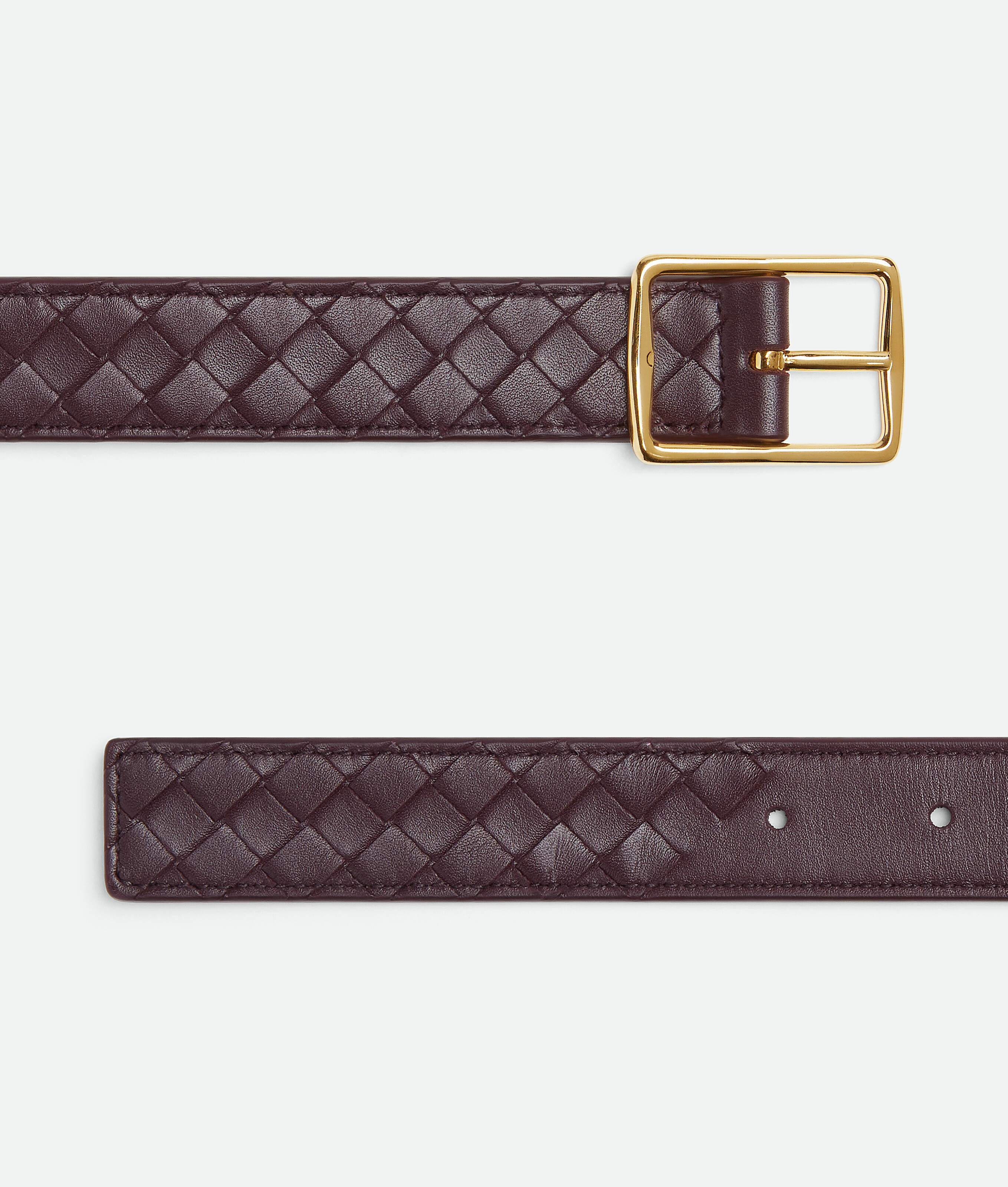 Bottega Veneta Reverso Belt In Brown